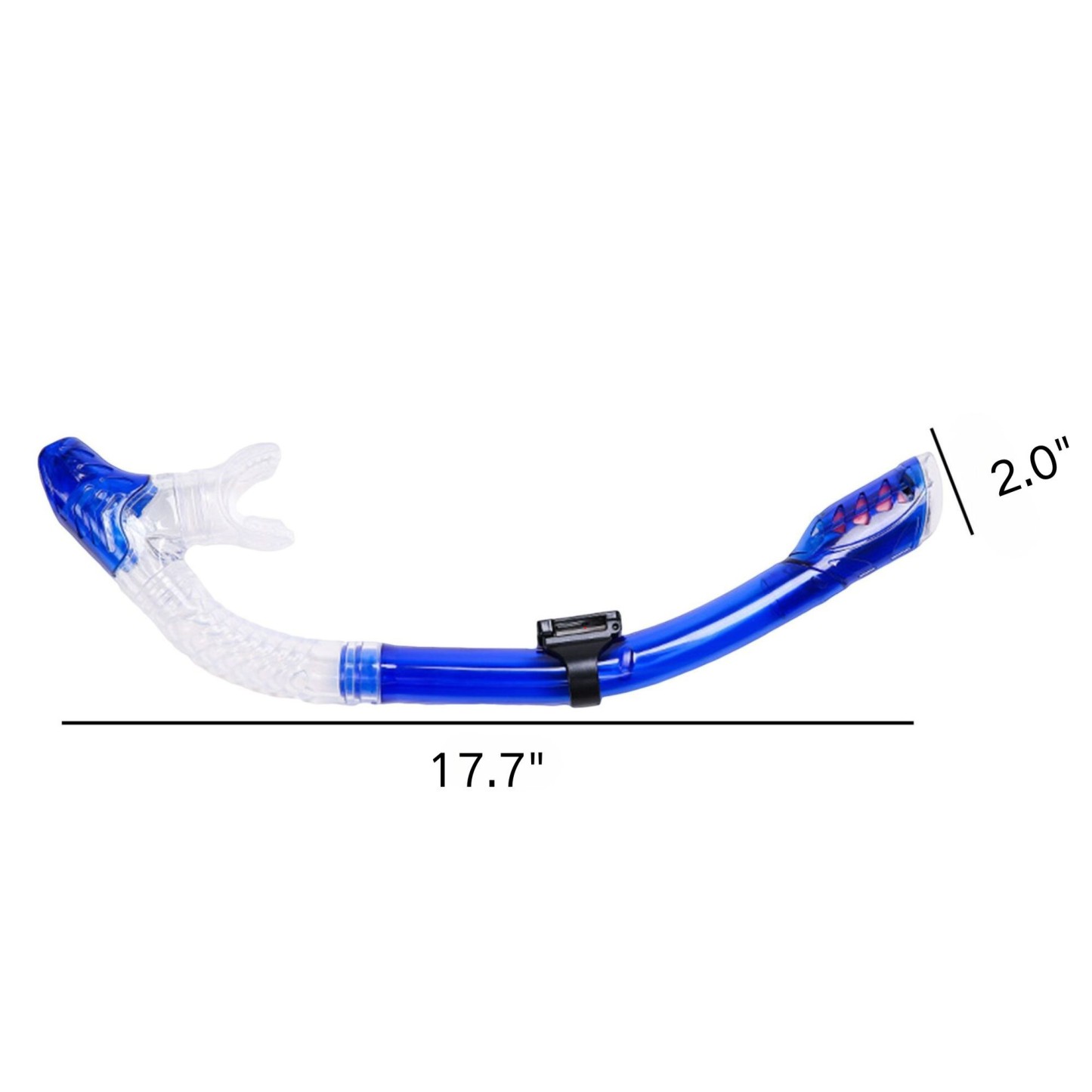  Full dry silicone breathing tube 17.7"x2.0"