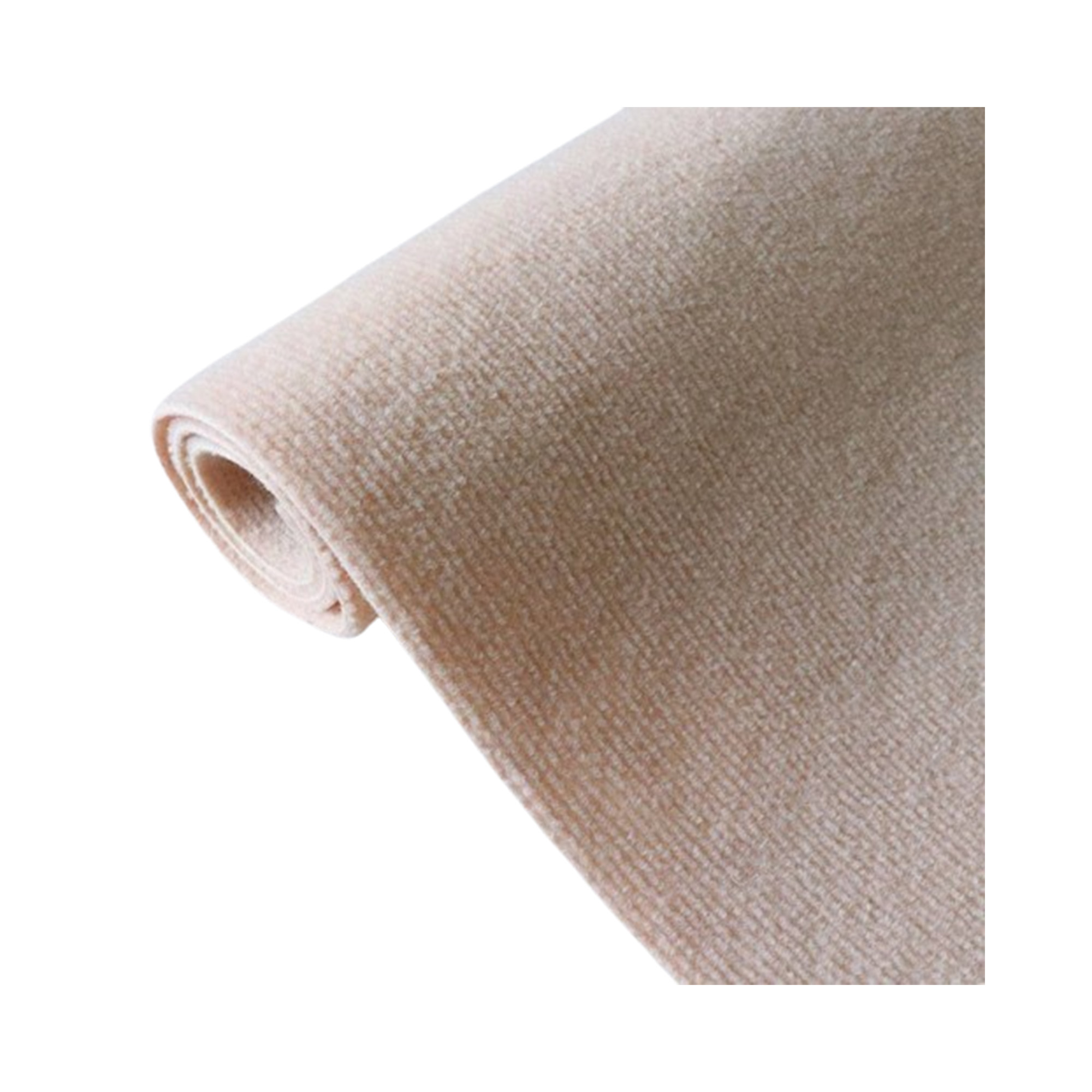 "Ins Style Beige Striped Bedside Photo Carpet – Width: 39.4 to 157.5 inches Length: 39.4 inches"