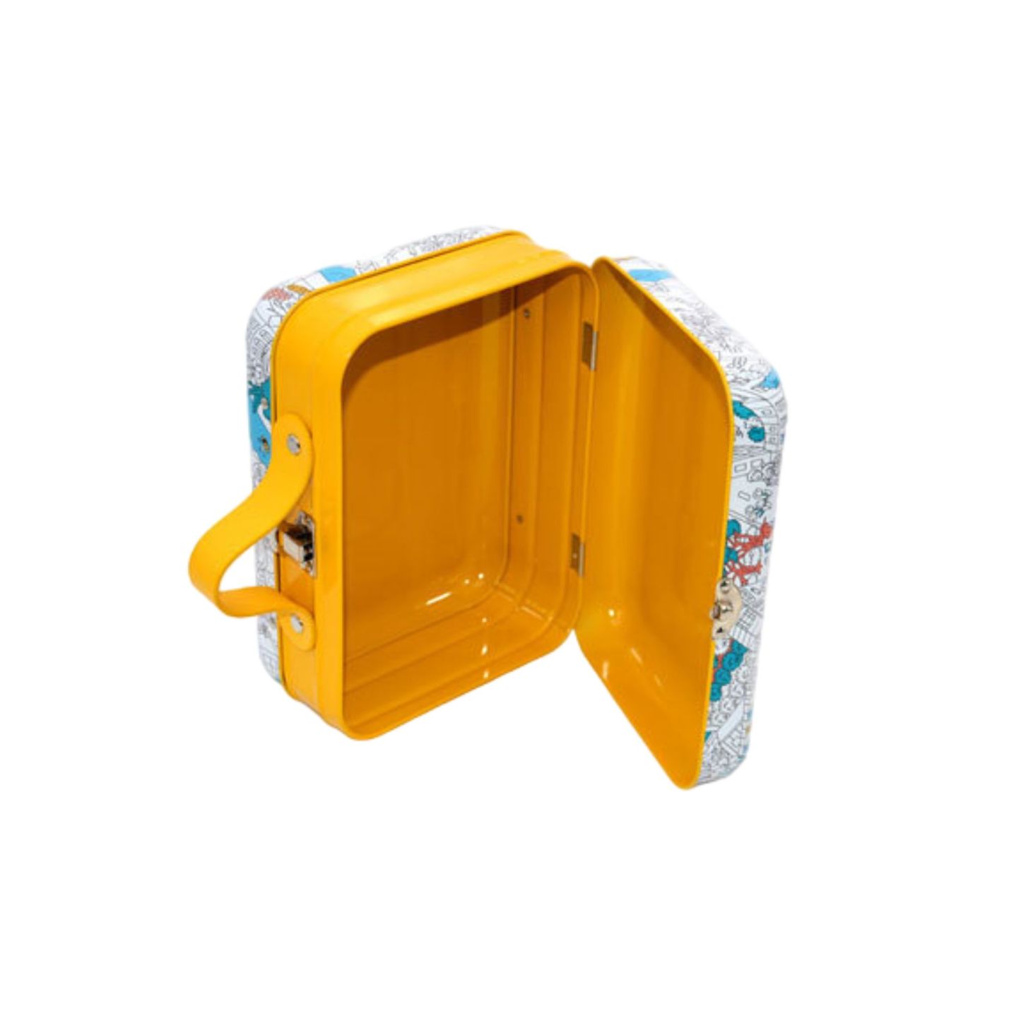 Factory tinplate portable iron box 5.4" x 7.3" x 3.3"