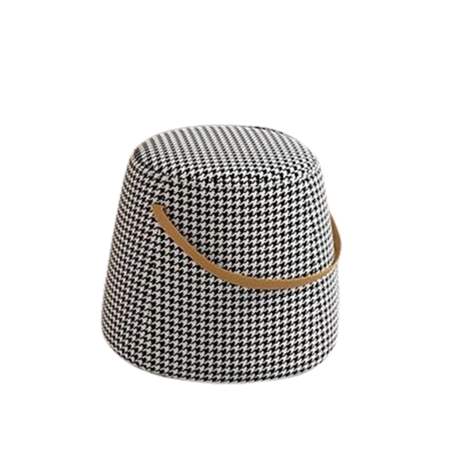 Houndstooth Portable Living Room Stool