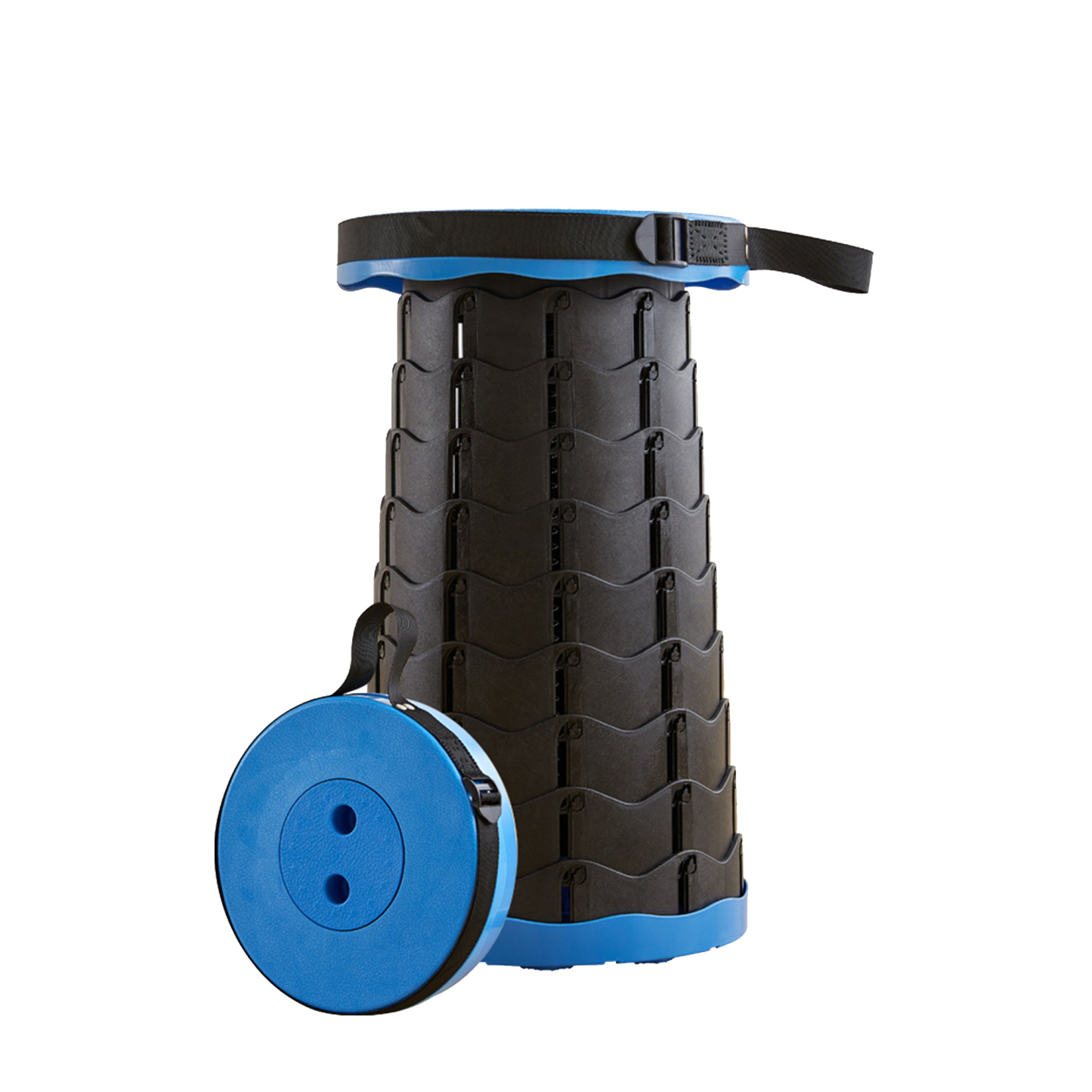 Travel seat with adjustable length 9.8 "" x 9.8 "" x 18 "" 