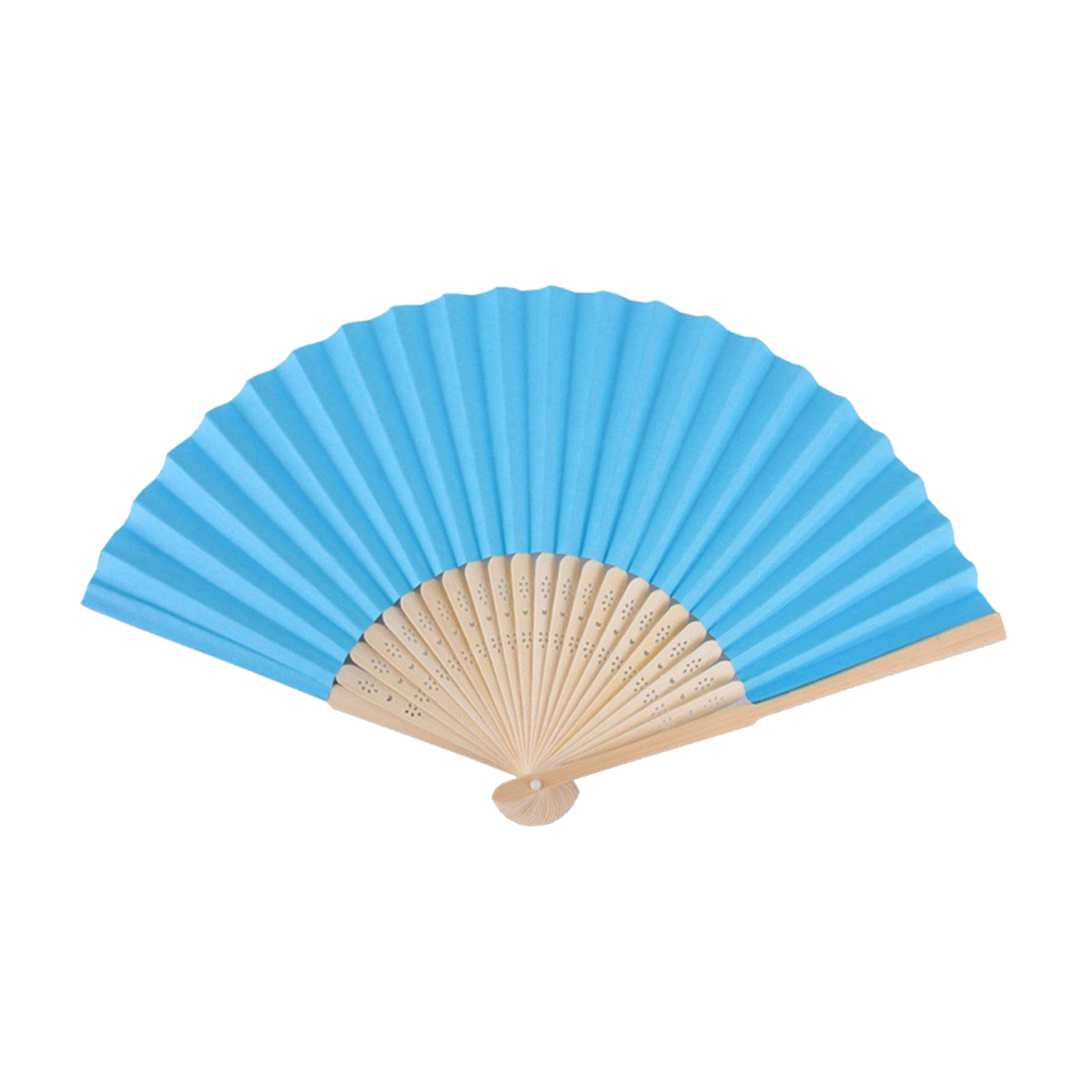 Hand fans crafted from folding paper bamboo 8.3 " x 15 "