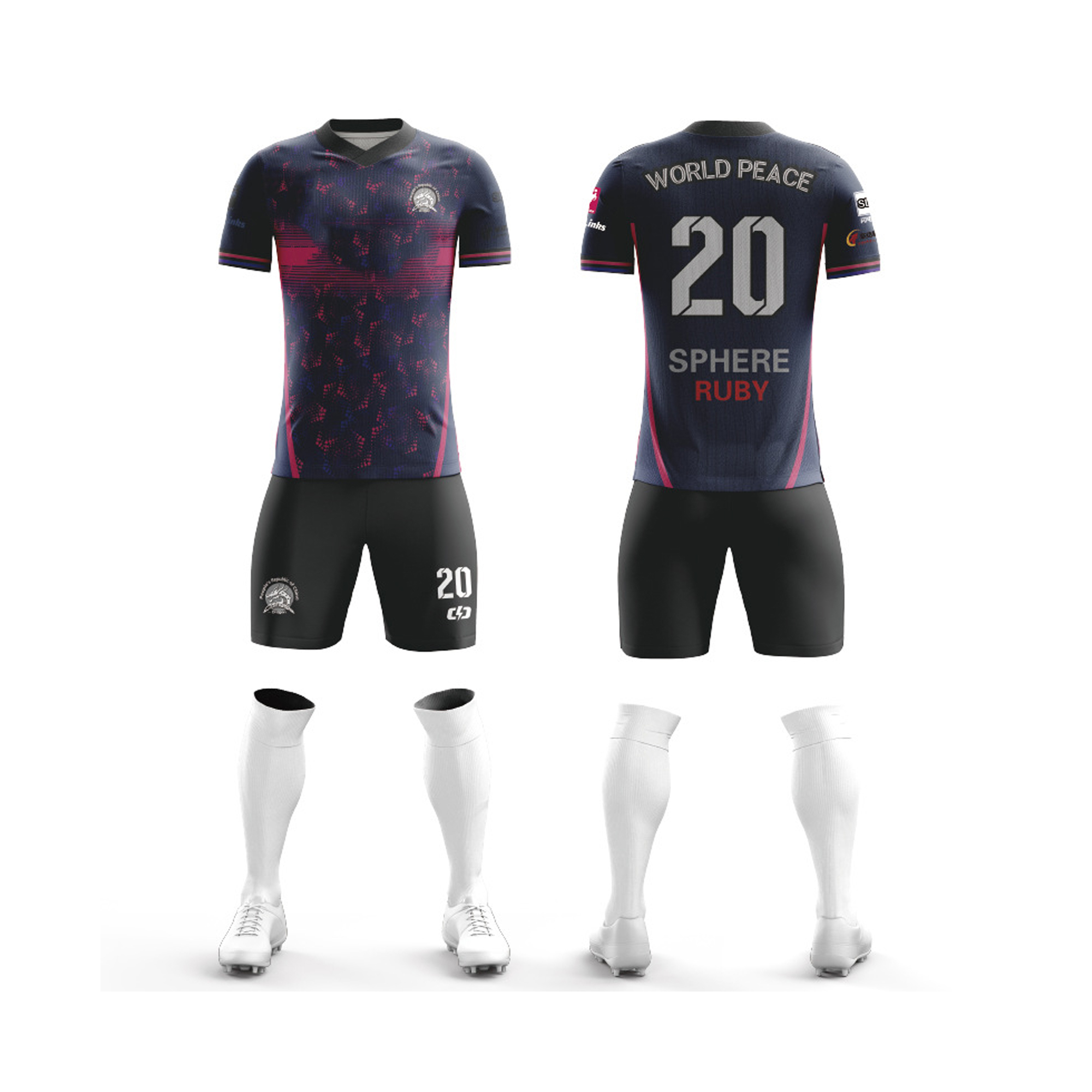 Super Men's Soccer Jersey Match Set