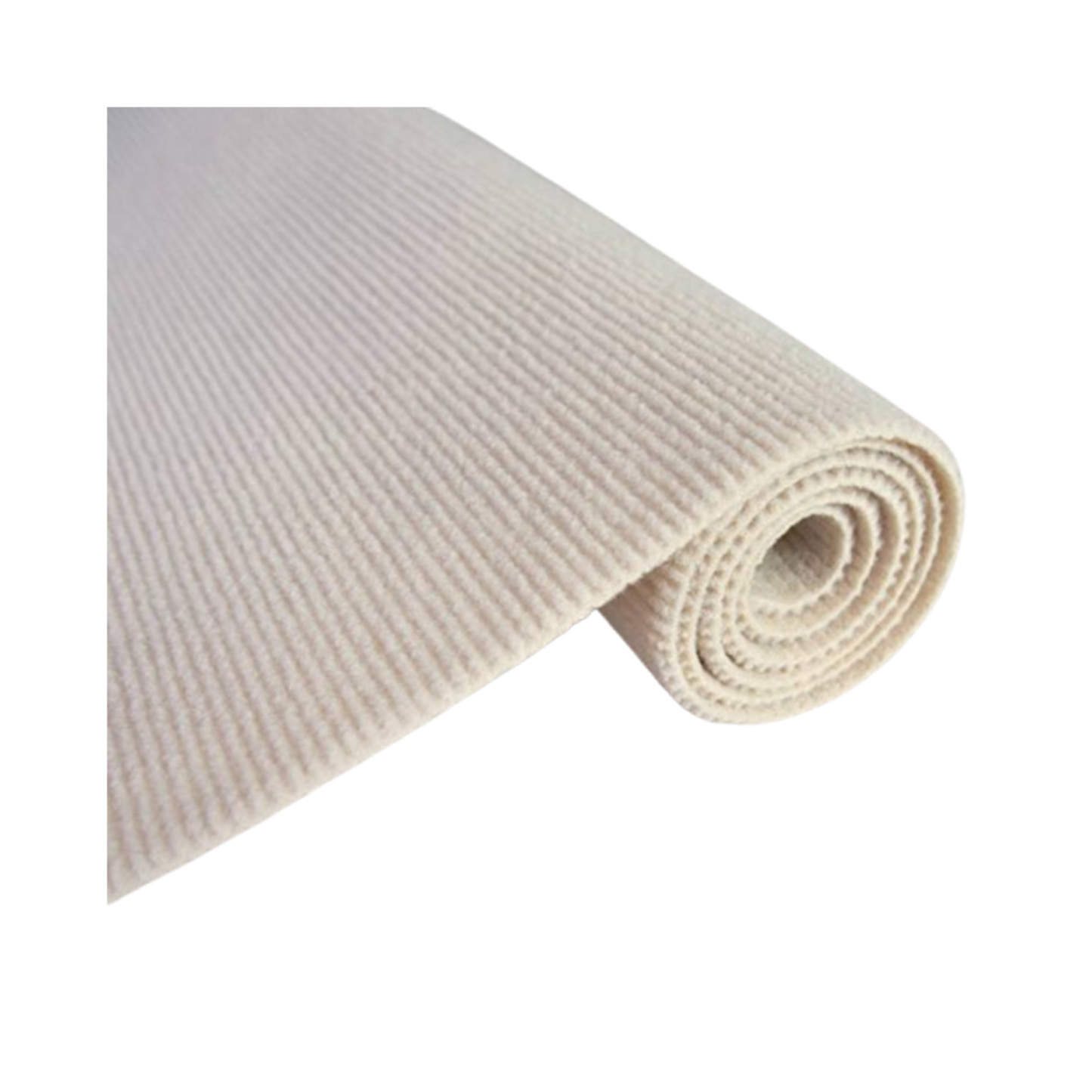 "Ins Style Beige Striped Bedside Photo Carpet – Width: 39.4 to 157.5 inches Length: 39.4 inches"