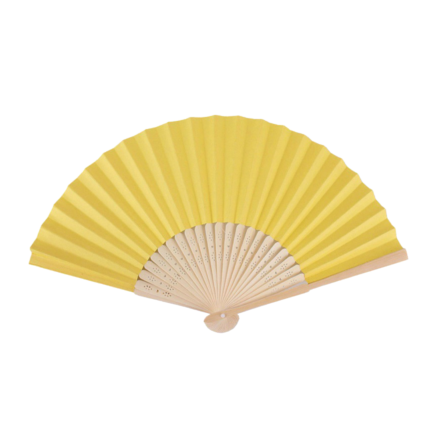 Hand fans crafted from folding paper bamboo 8.3 " x 15 "