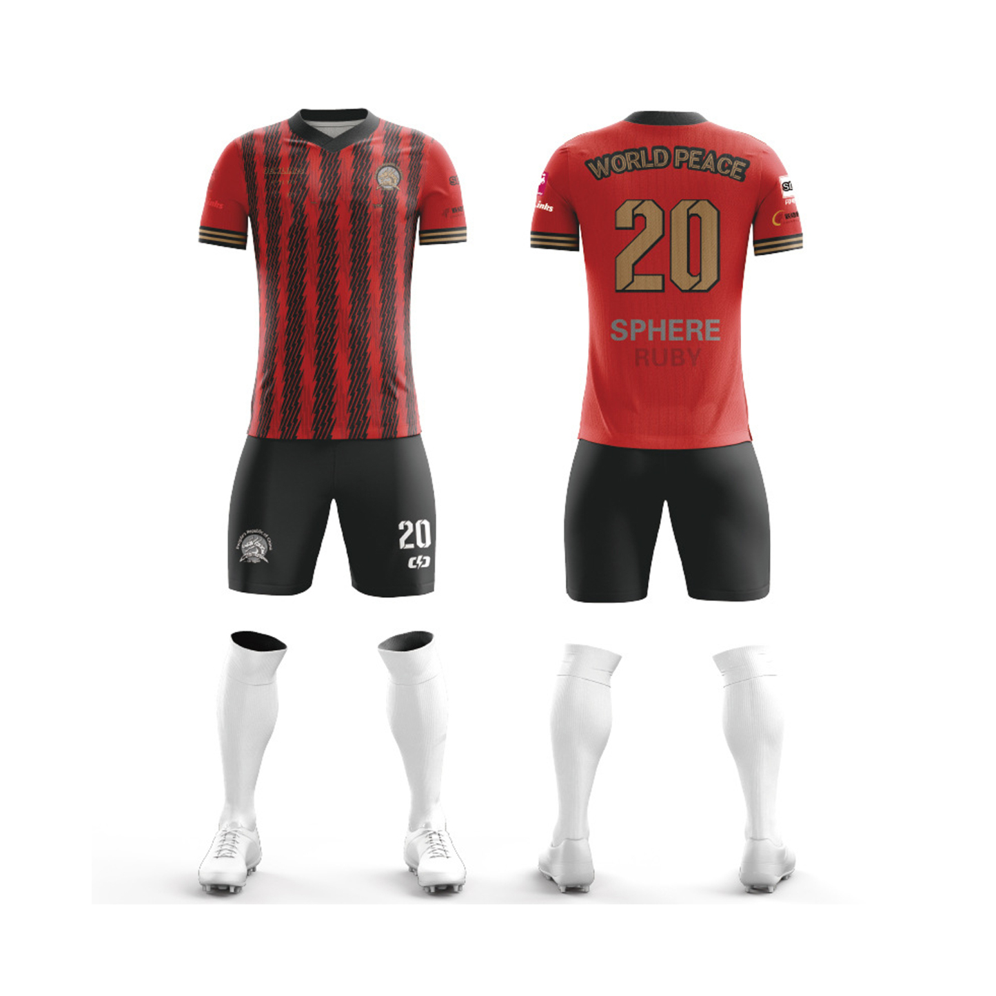 Super Men's Soccer Jersey Match Set