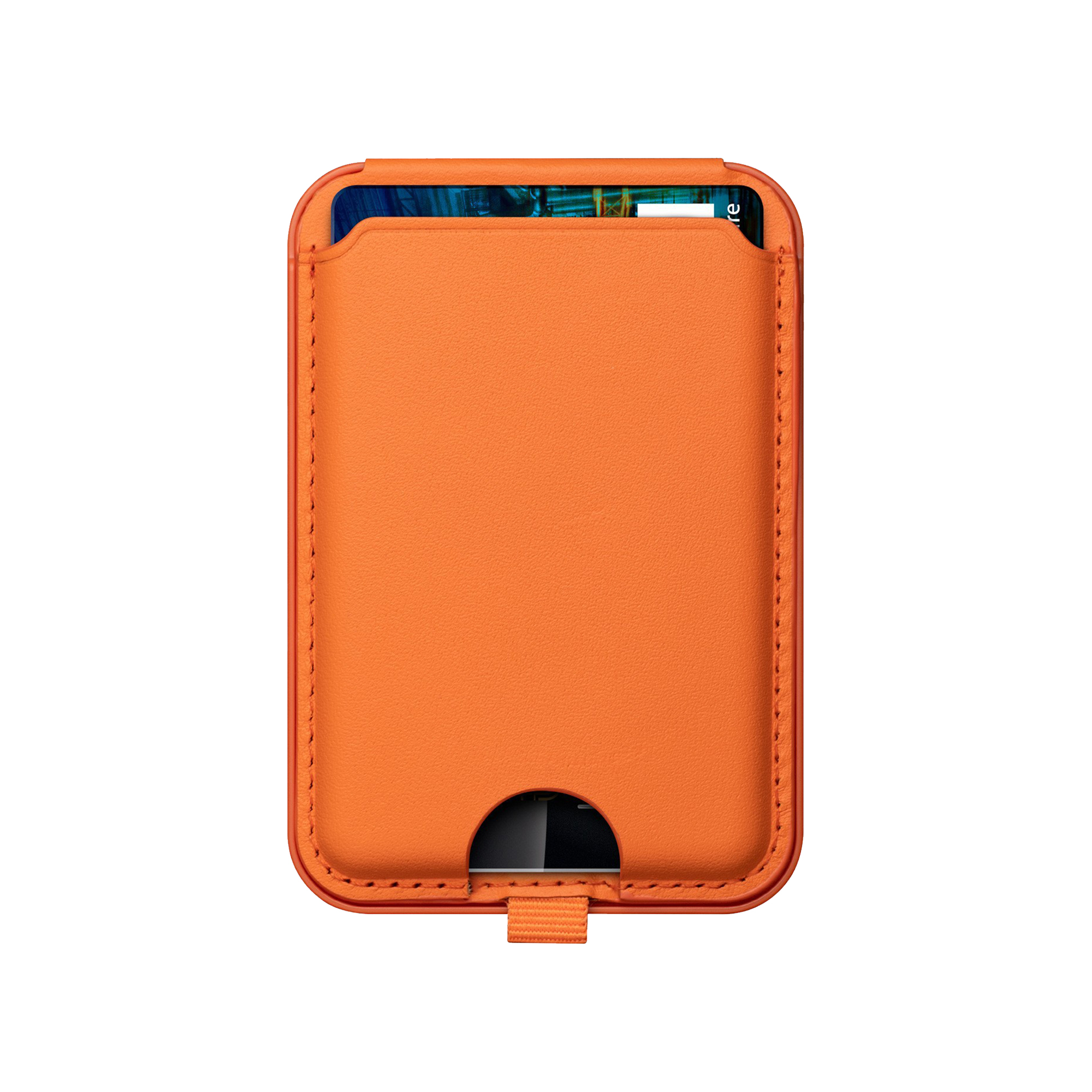 Magnetic Cell Phone Wallet with Pu Material 3.8 " x 2.6 "