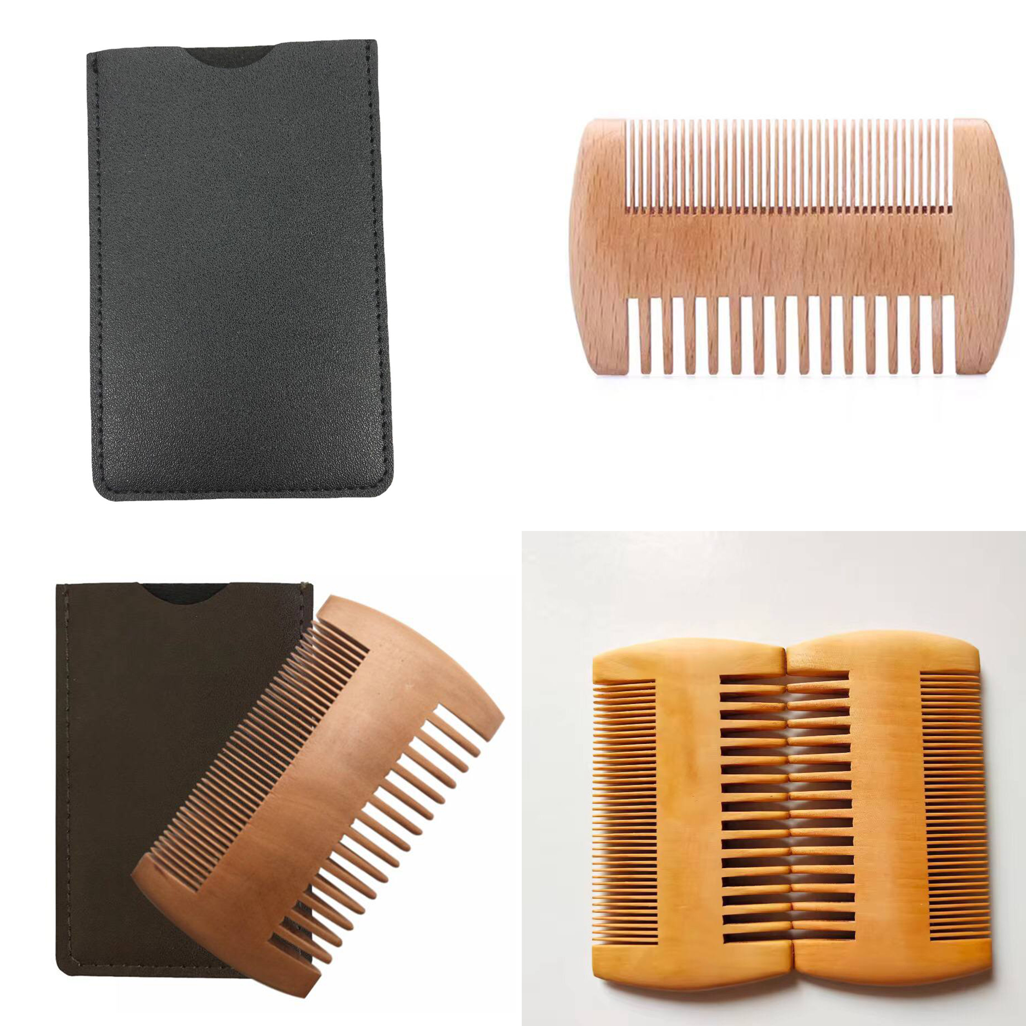 Double-Sided Mahogany Comb – 3.9" L x 2.2" W Material: Mahogany Double-Sided Suitable for Hair and Beard Engraving Available