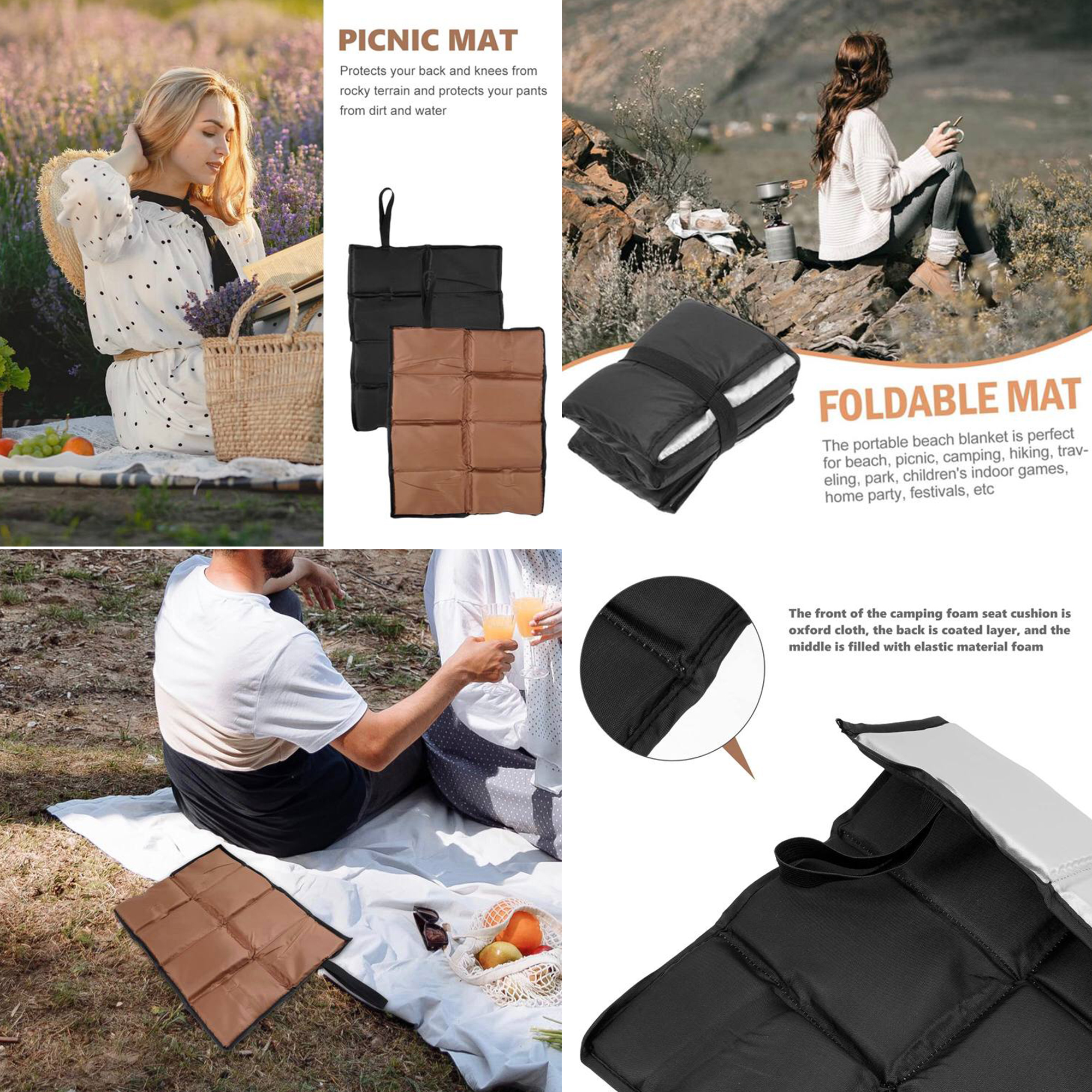 Customized Oxford Cloth Folding Cushion 