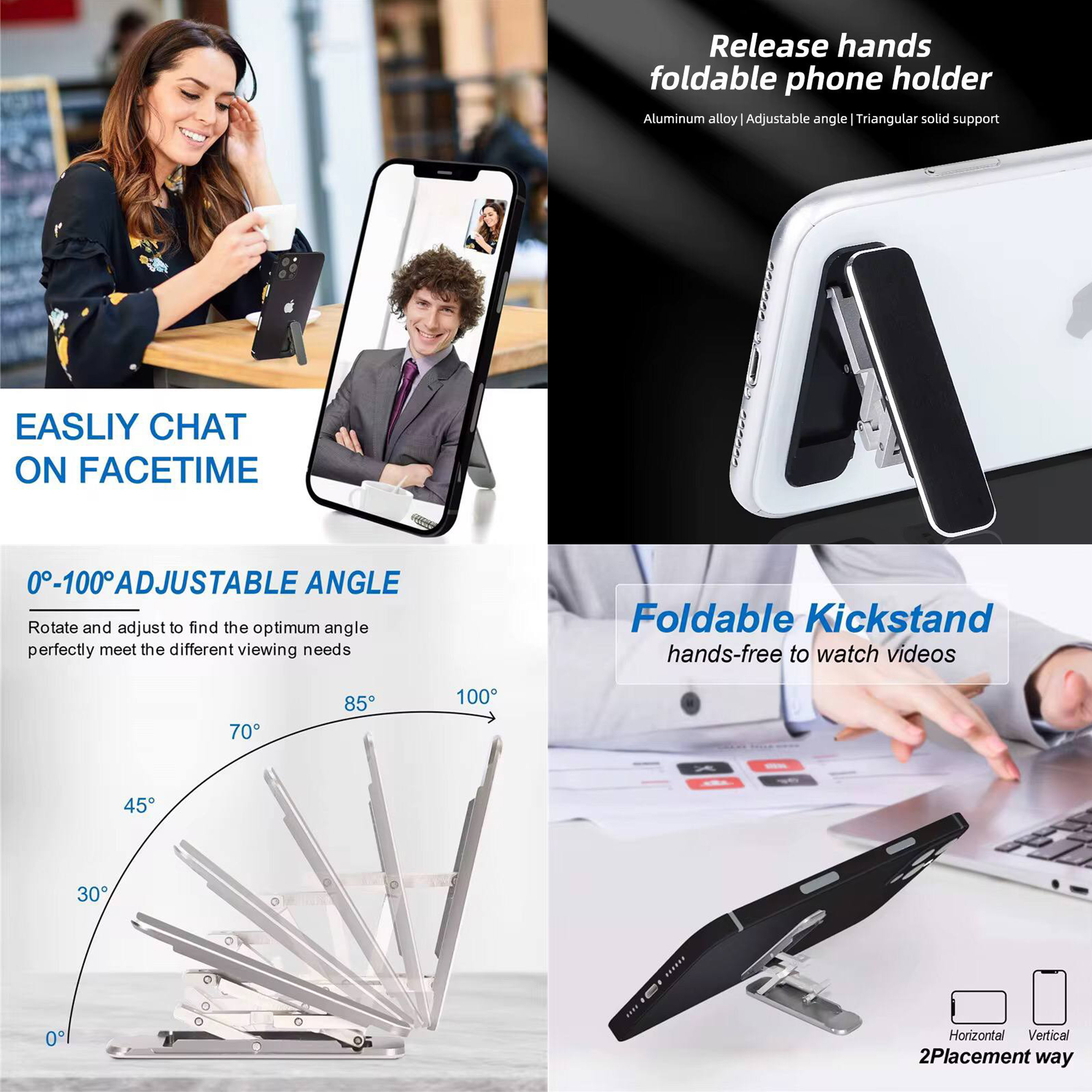 Back Sticker Mobile Phone Stand (1.8"" L x 0.4"" W x 0.2"" H) 