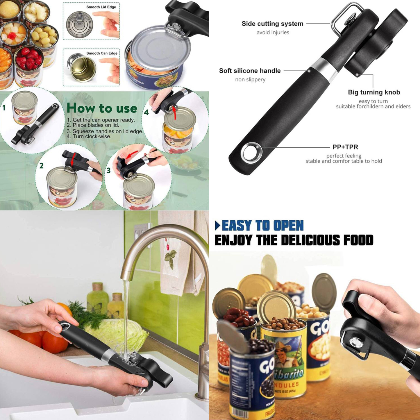 Manual Kitchen Bottle and Can Opener 