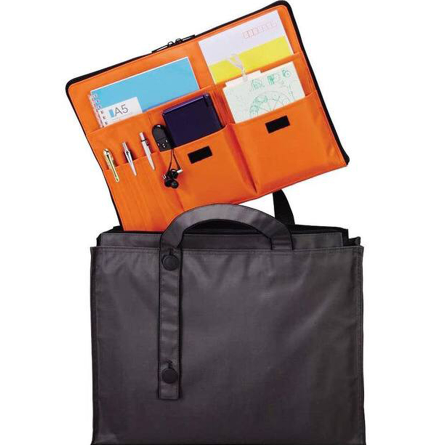 "Multifunctional A4 Document Storage Bag with Zipper Closure – 13"" L x 9.3"" W "