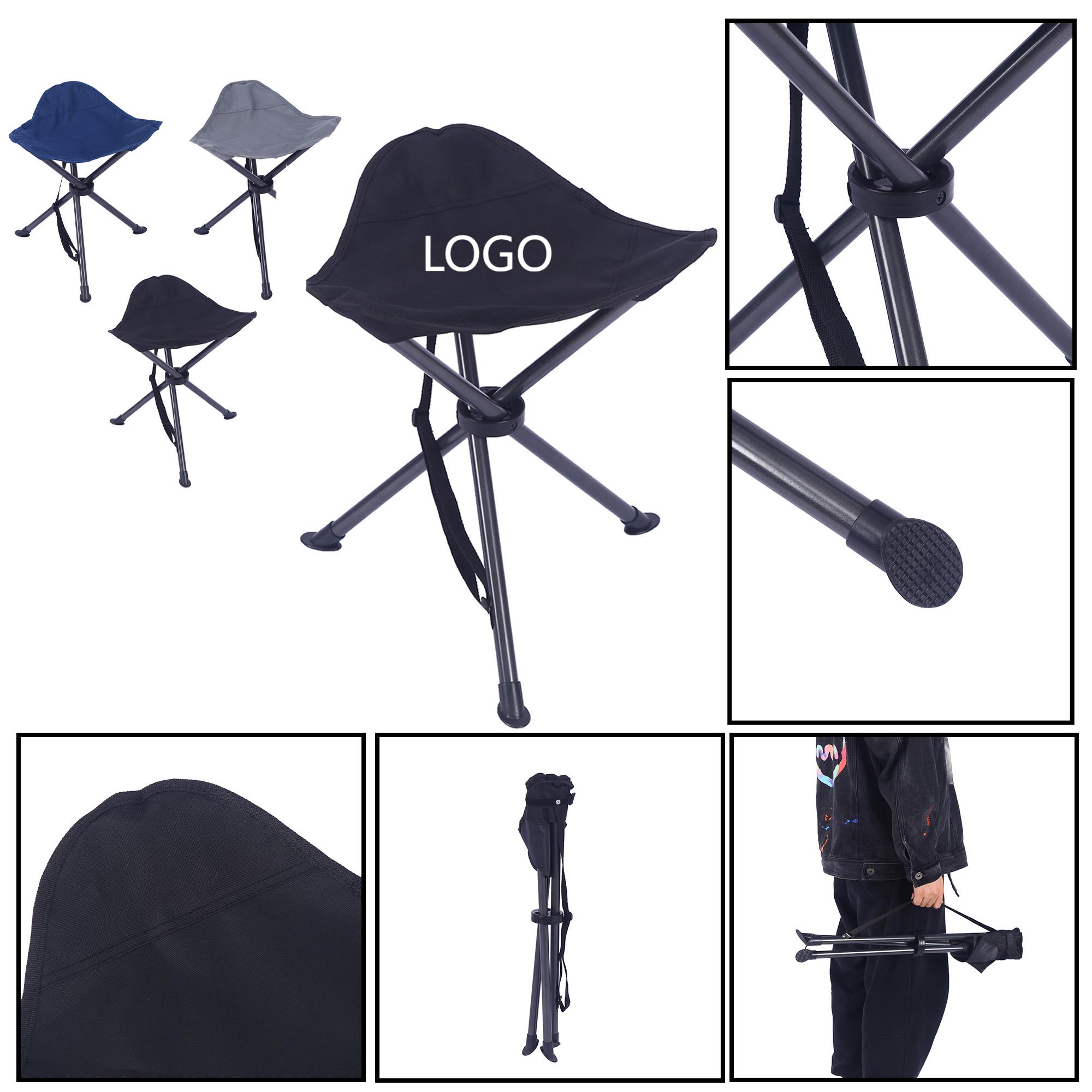 Folding Camping Stool with Tripod Design