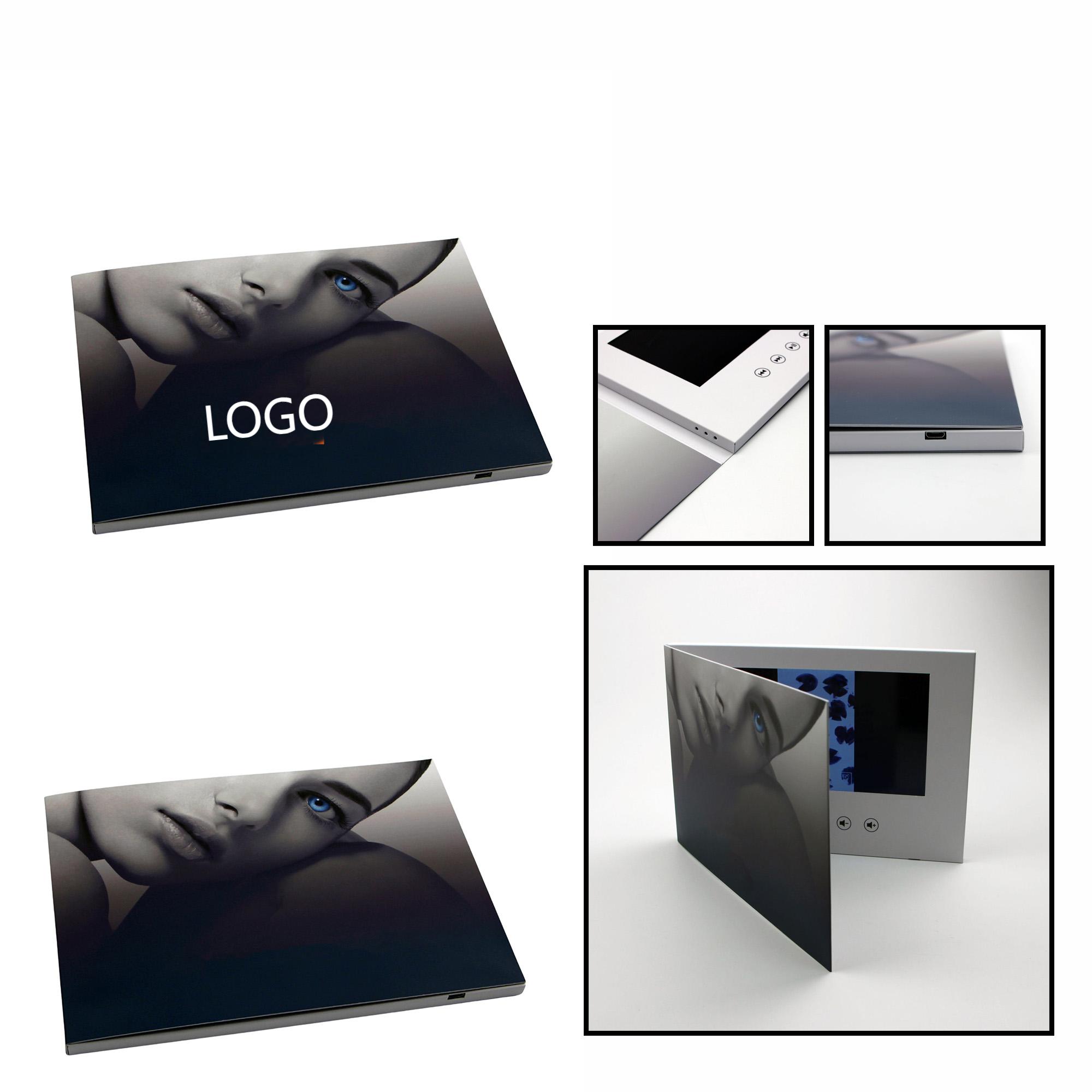 LCD Corporate Brochure with Electronic Video Greeting Card.