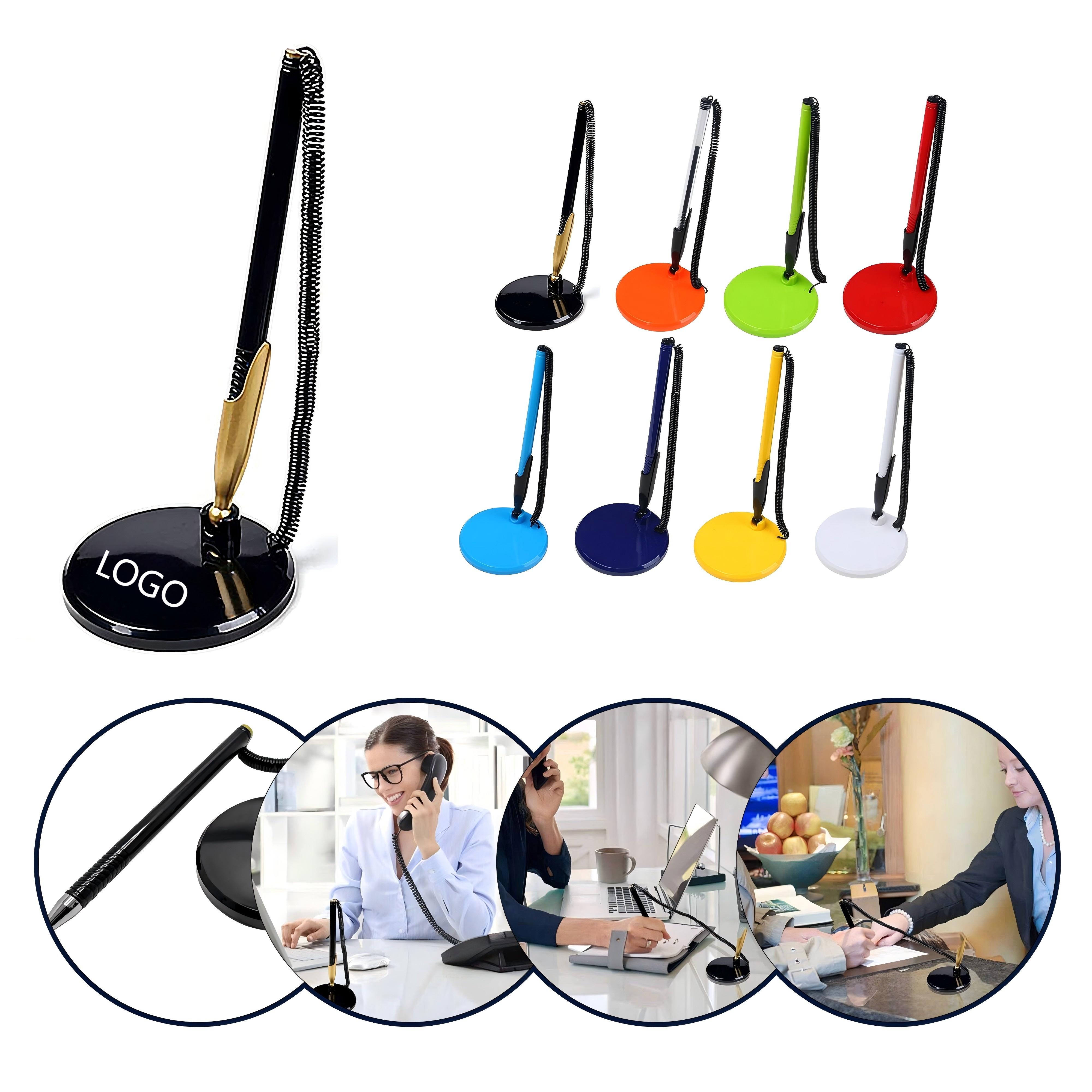 Counter Pen with Flexible Tether Cord 