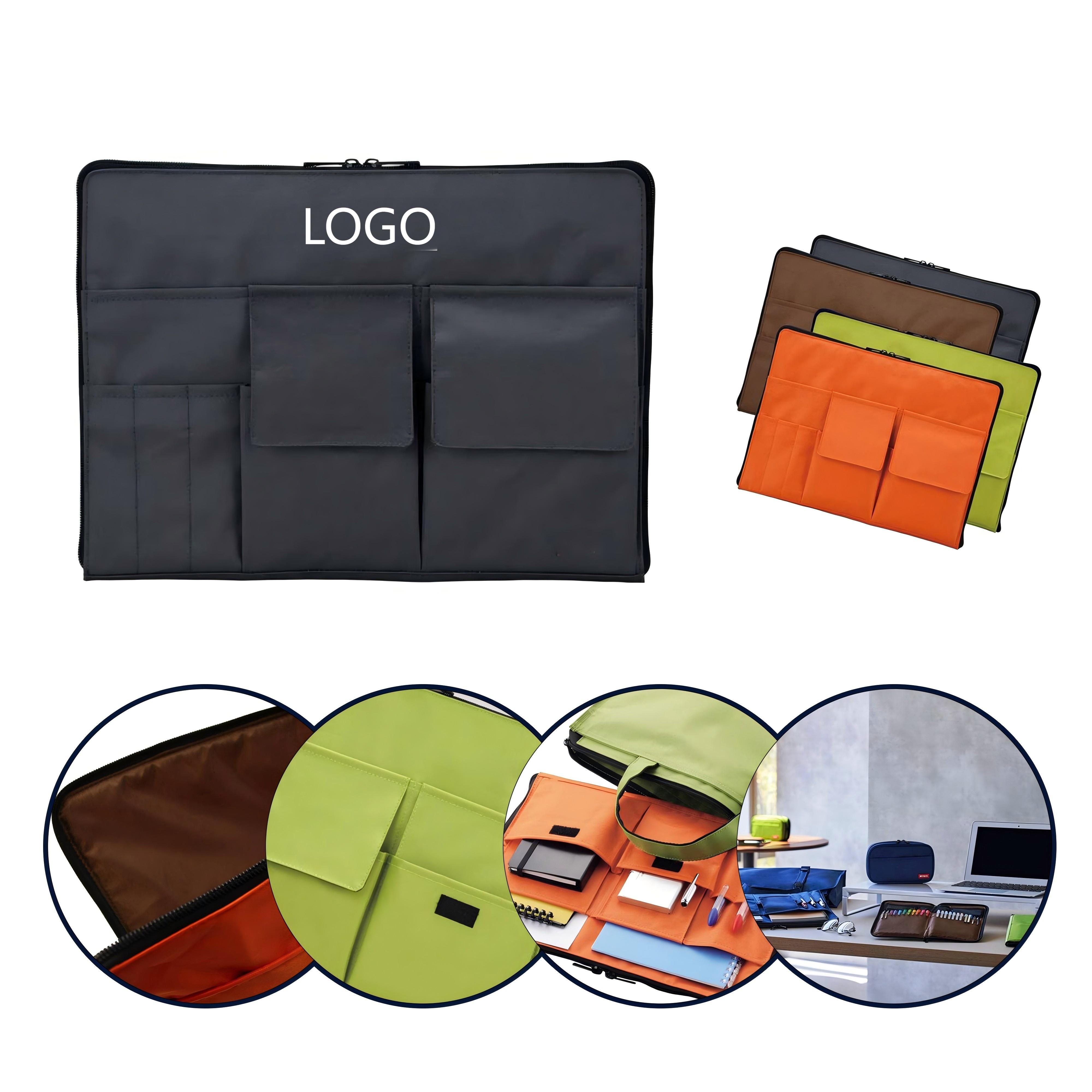 "Multifunctional A4 Document Storage Bag with Zipper Closure – 13"" L x 9.3"" W "