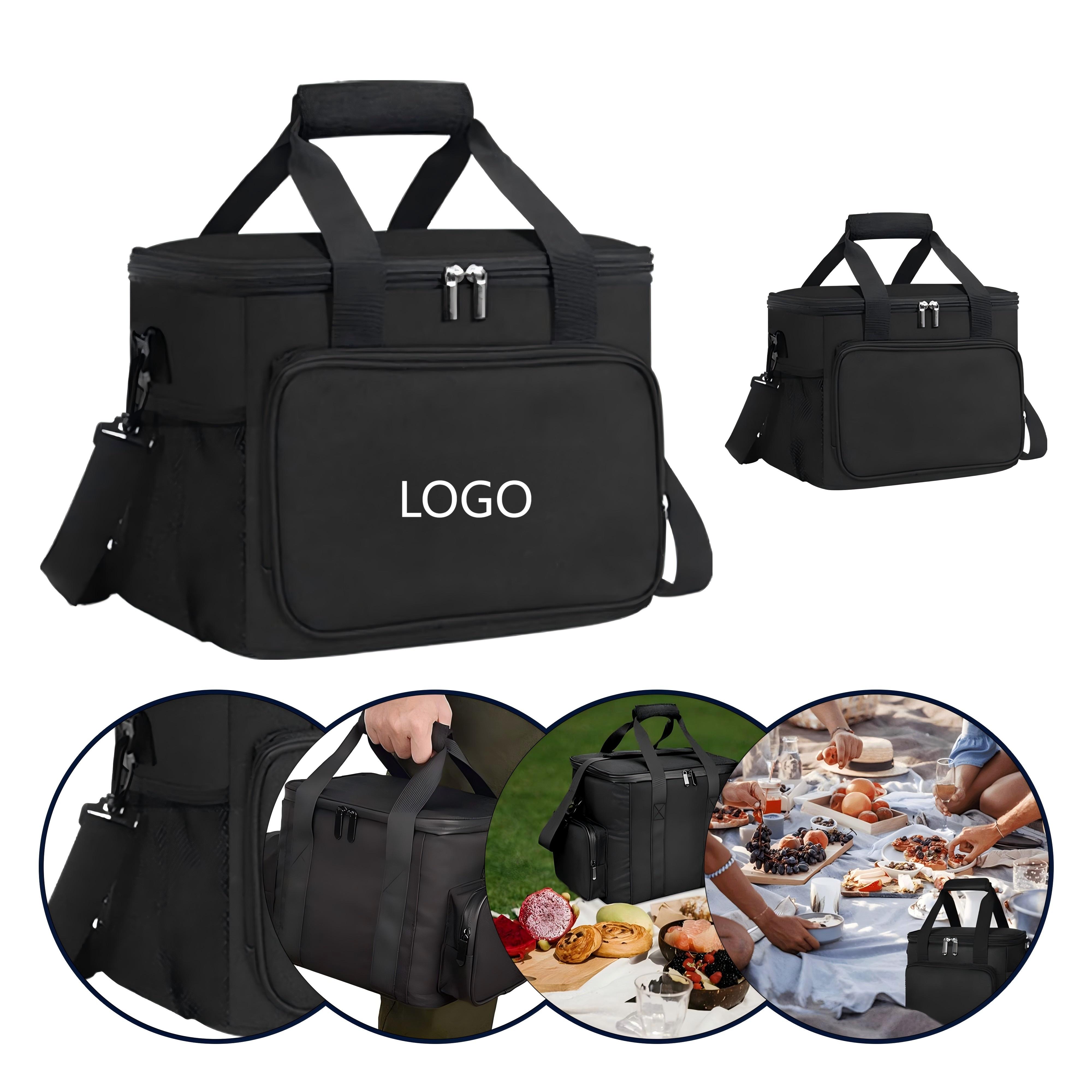 Customized Small Portable Cooler Bag with Insulation and Waterproof Design – 9.4"" L x 5.9"" W x 7.1"" H  