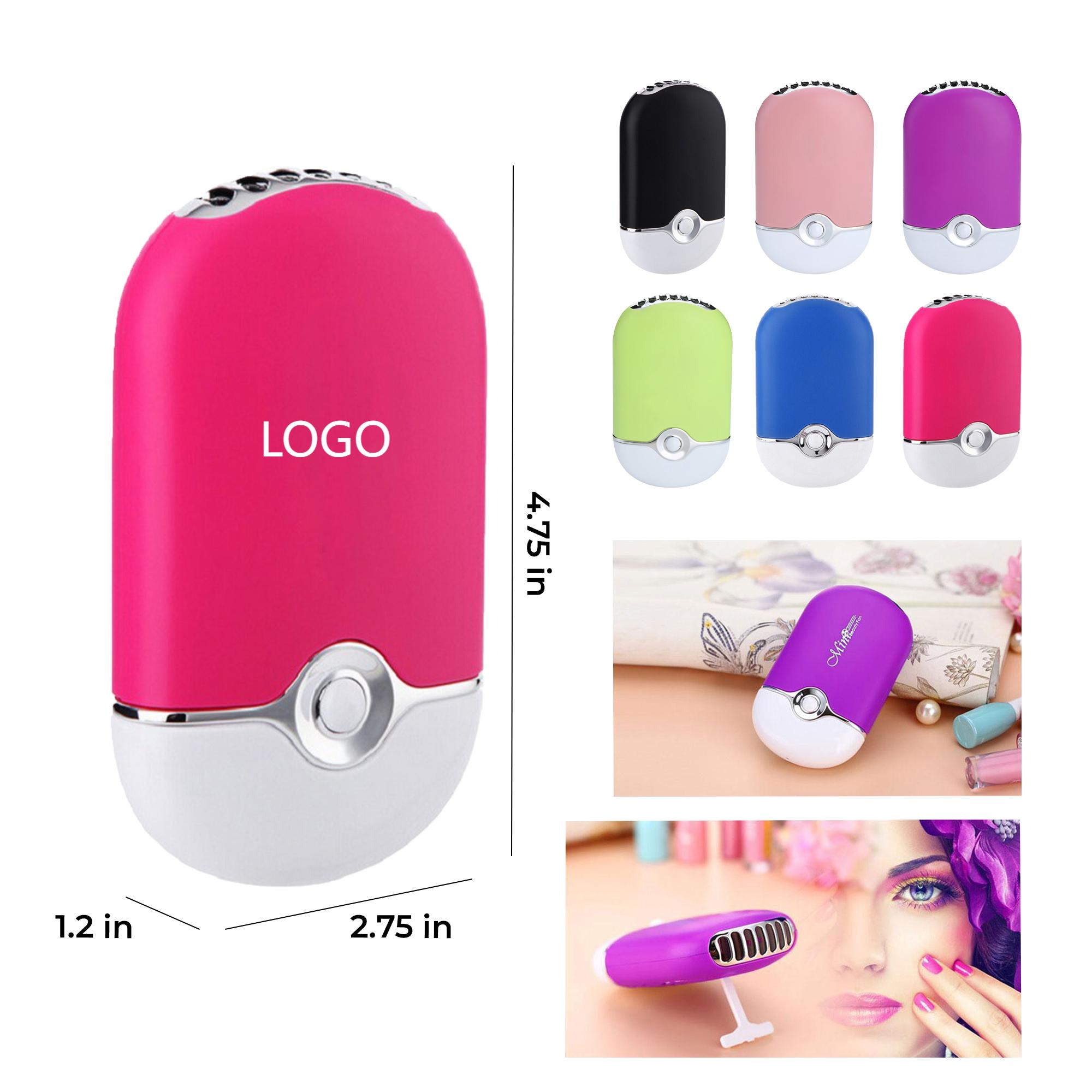 Mini fan lash dryer with rechargeable functionality 4.75 " x 2.75 " x 1.2 "