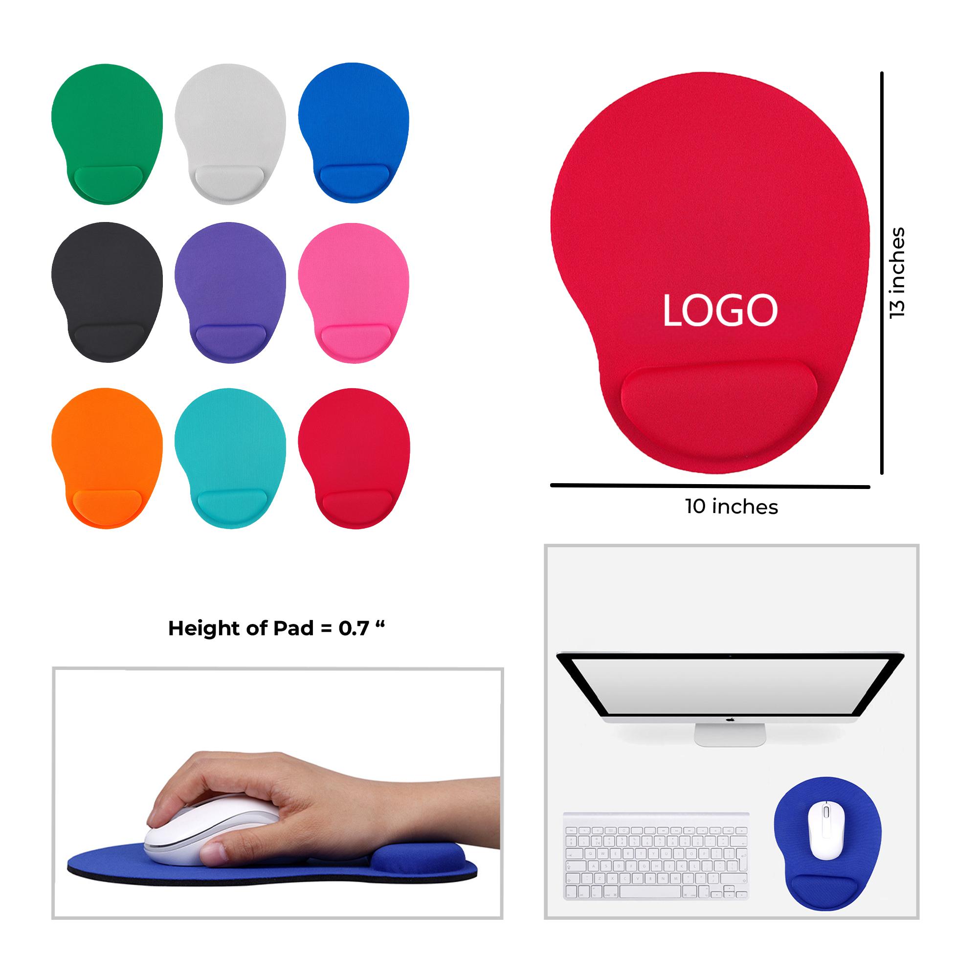 Mouse Pad with Wrist Rest made of Ergonomic Memory Foam 7.28 " x 8.85 " x 0.7 "