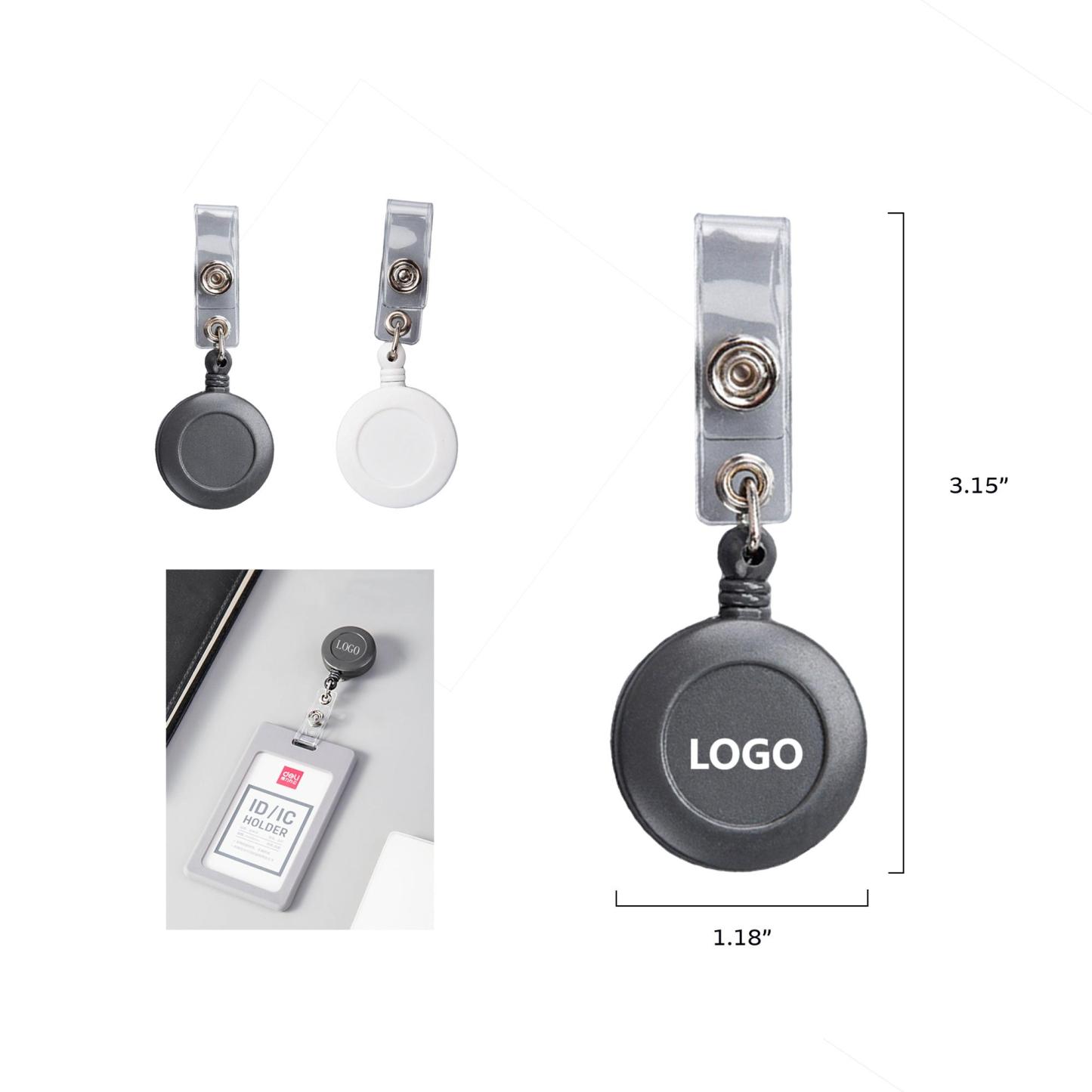 Retractable Badge Clip 3.15" x 1.18"