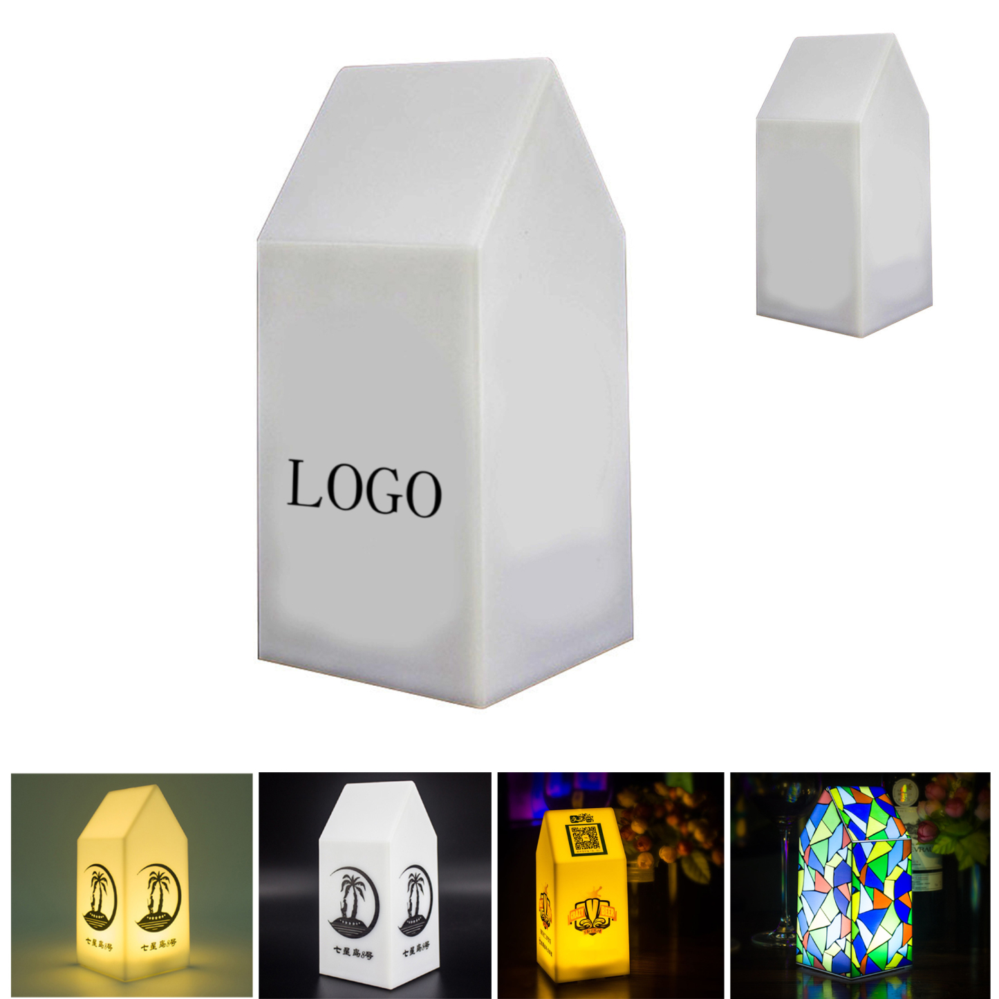 Bar Room Lamp: Rechargeable Night Light Desk Lamp with Creative Atmospheric Design and Number Display 