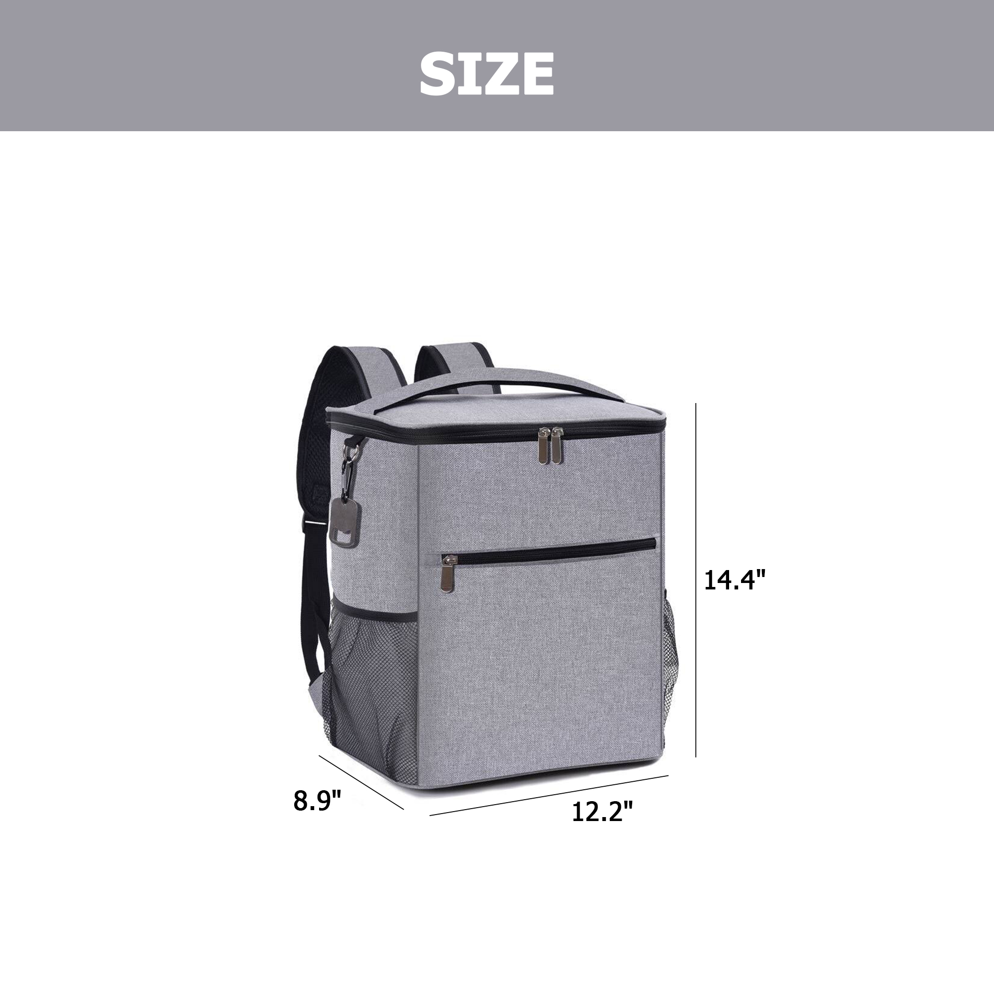 Portable Insulated Outdoor Lunch Backpack  