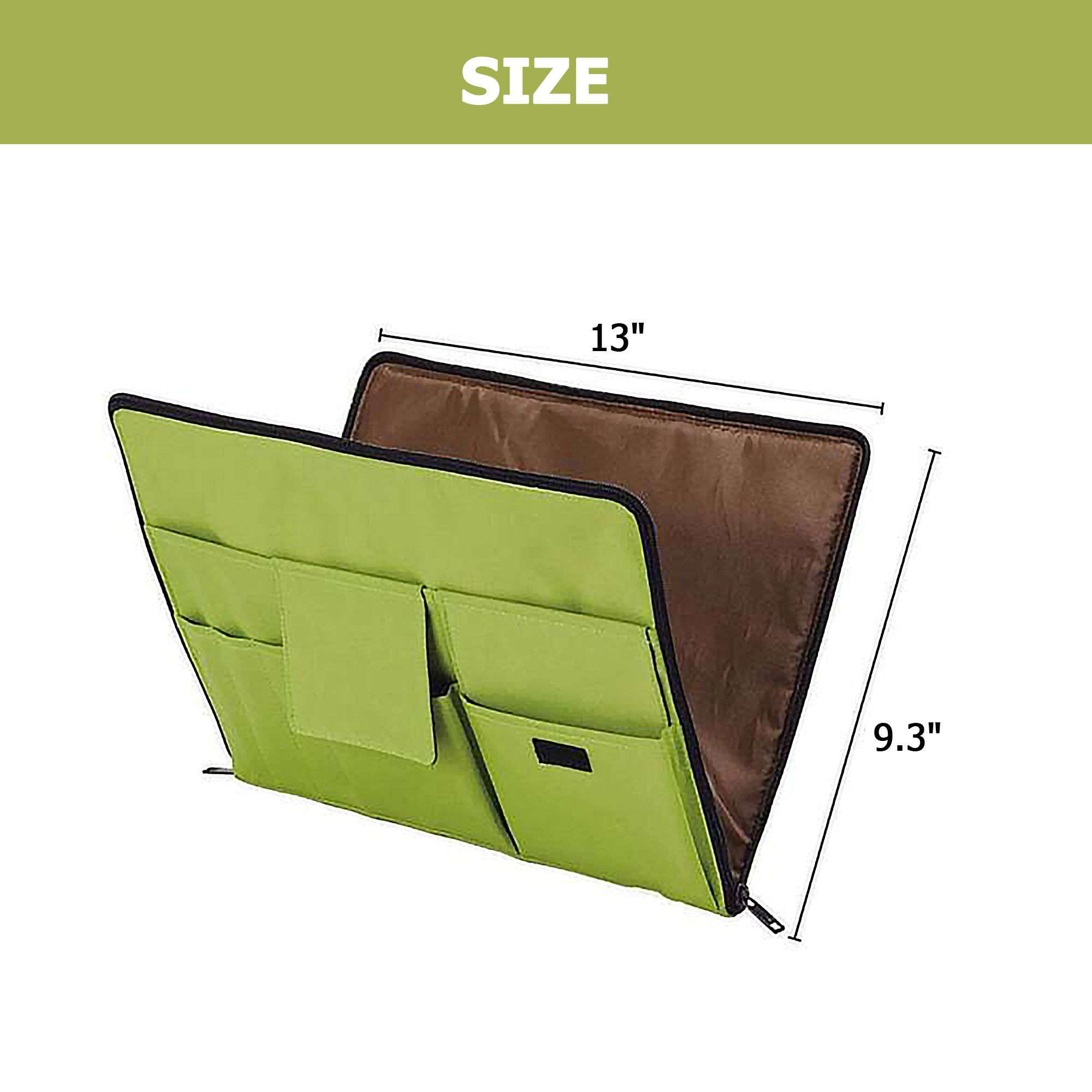 "Multifunctional A4 Document Storage Bag with Zipper Closure – 13"" L x 9.3"" W "