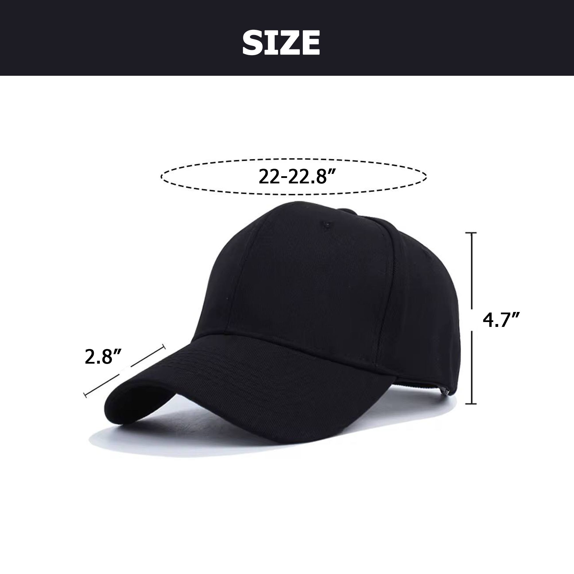 Solid Color Golf Men's Baseball Cap