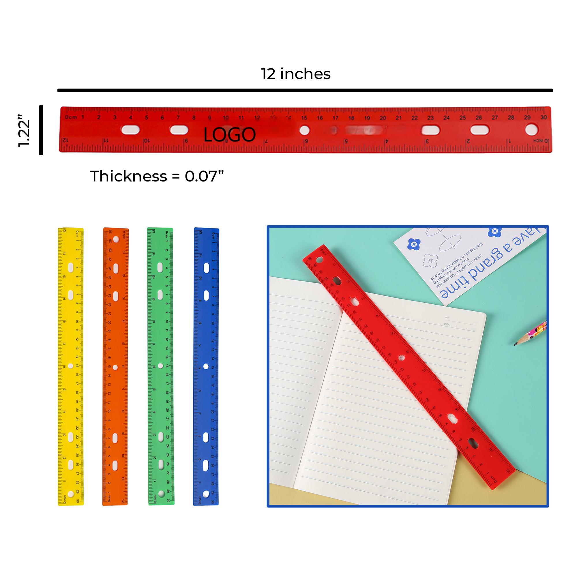 Transparent Plastic Rulers in Color  