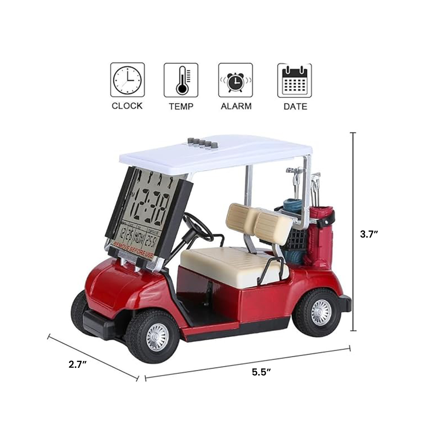 Golf-Themed Digital Alarm Clock