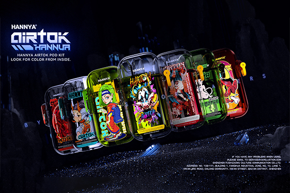 🔥 HANNYA AirTok – Erőteljes ízek, stílusos megjelenés minden slukkban!