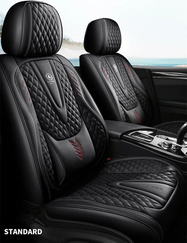 🚗Universal Car Seat Covers pentru 95% Sedan SUV Durabil din piele artificială perna scaunului include față și spate Cover Multi Culori