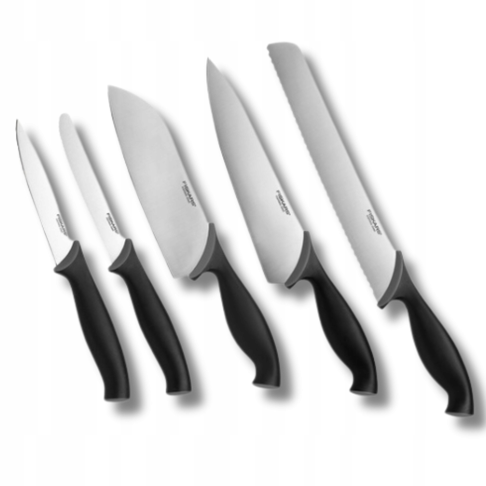 Konyhai kések FISKARS blokkban - SÉF konyhakés - Szett Kések száma a készletben 5