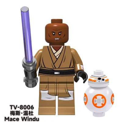 Mace Windu (Clone Wars) TV TV-8006 Minifigures-Minifigtoys.com