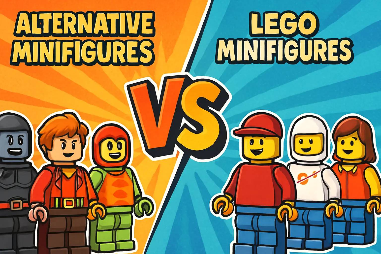 Alternative LEGO Minifigures VS LEGO