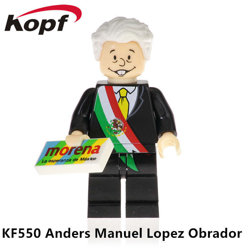 Andrés Manuel López Obrador minifigures figure KF550 Celebrities Custom Minifigure