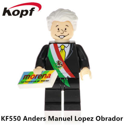 Andrés Manuel López Obrador minifigures figure KF550 Celebrities Custom Minifigure
