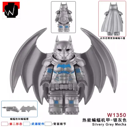 Batman (XE Suit Silver) minifigures W1350 DC figure