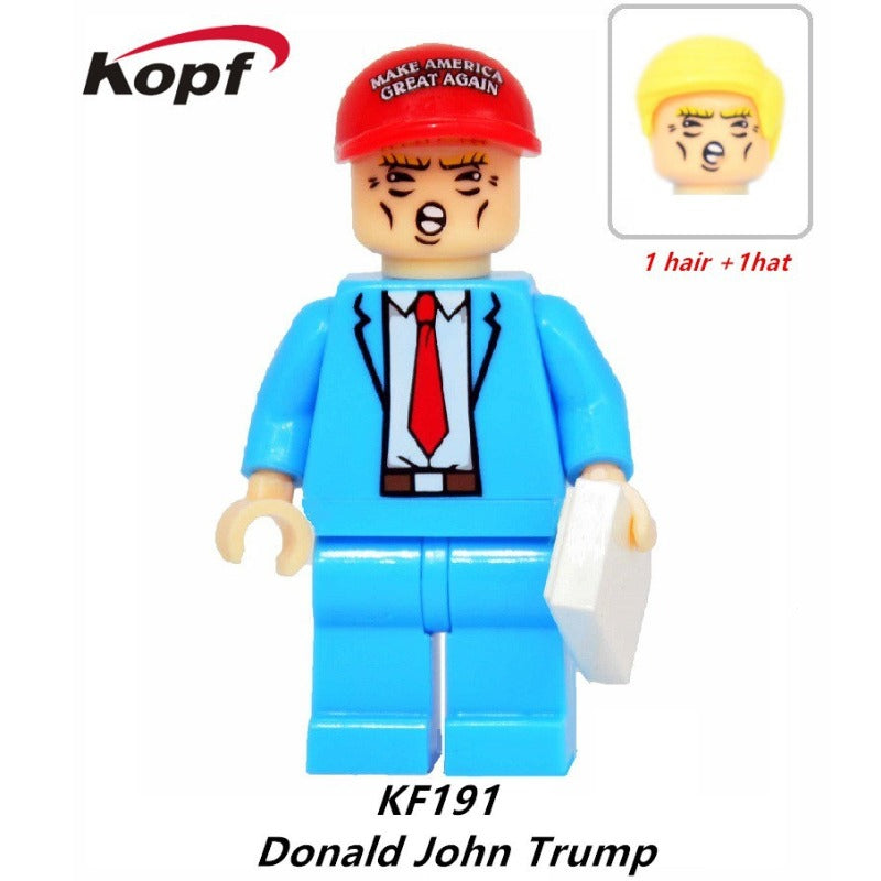 Donald Trump minifigures Donald John Trump figure KF191 Celebrities Custom Minifigure