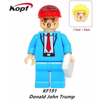 Donald Trump minifigures Donald John Trump figure KF191 Celebrities Custom Minifigure