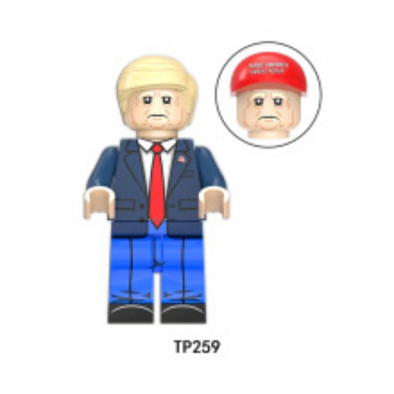 Donald Trump minifigures Donald John Trump figure TP259 Celebrities Custom Minifigure