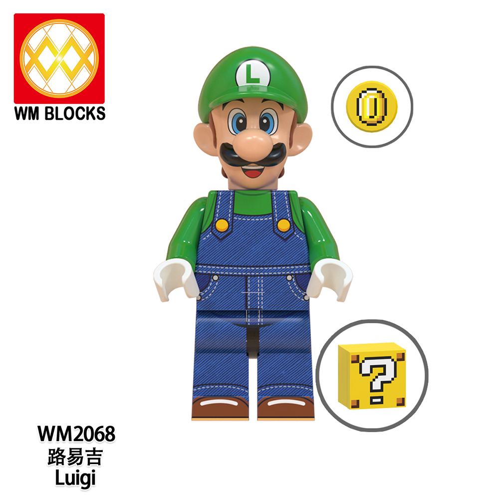 Luigi minifigures WM2068 Mario Bros figure