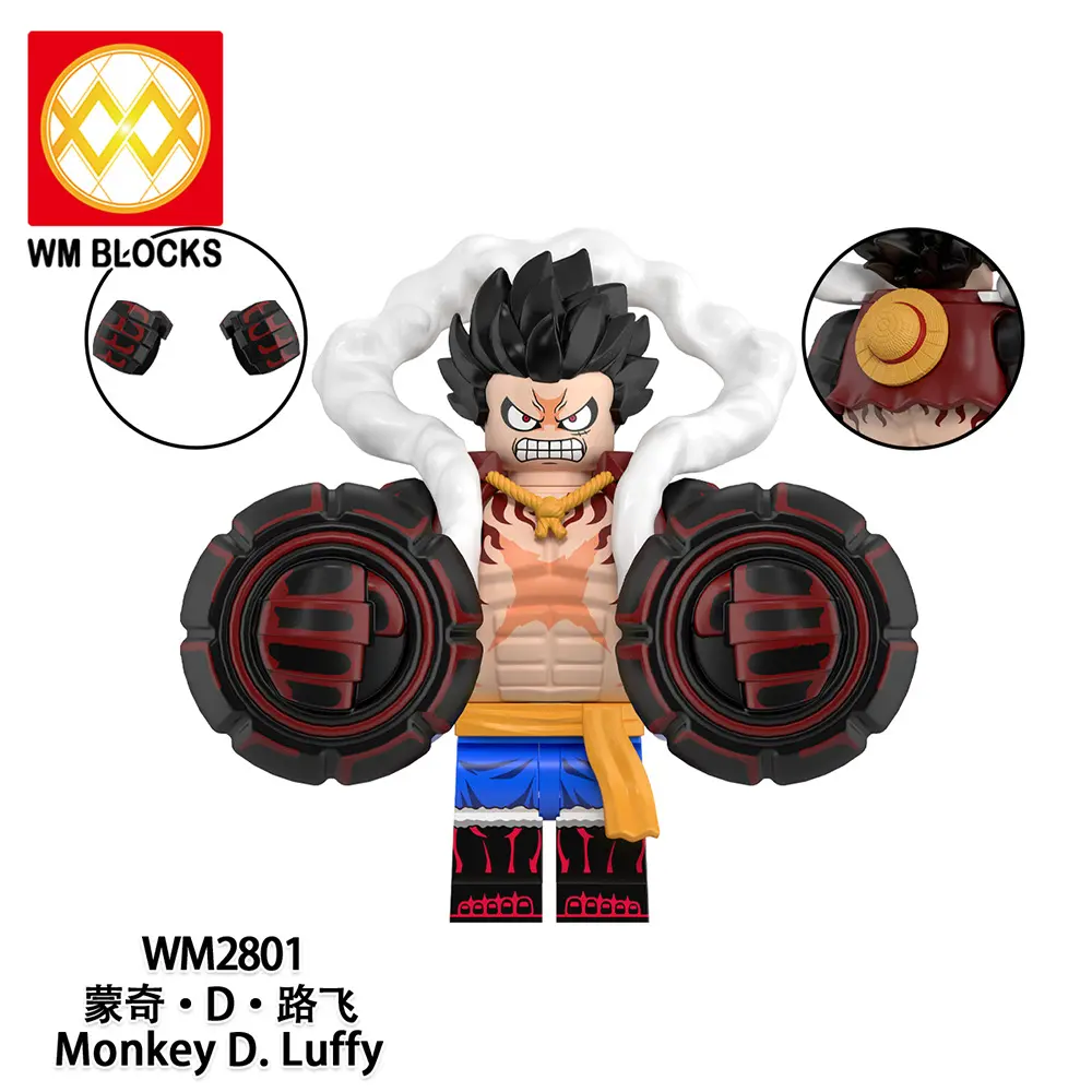 Monkey D. Luffy World Minifigures WM2801 Minifigures-Minifigtoys.com