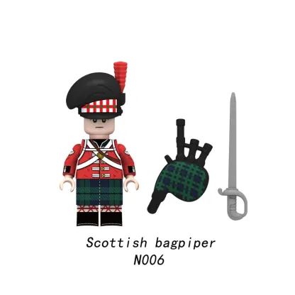 Scottish Bagpiper minifigures figure N006 Military Custom Minifigure