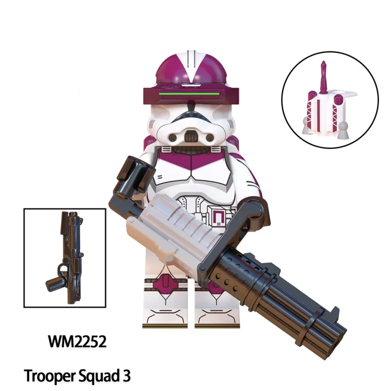 Trooper Squad 3 minifigures WM2252 Star Wars figure