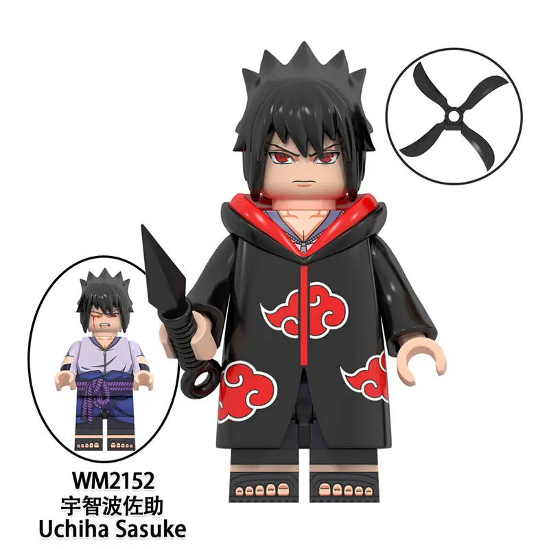 Uchiha Sasuke (Akatsuki) World Minifigures WM2152 Minifigures-Minifigtoys.com