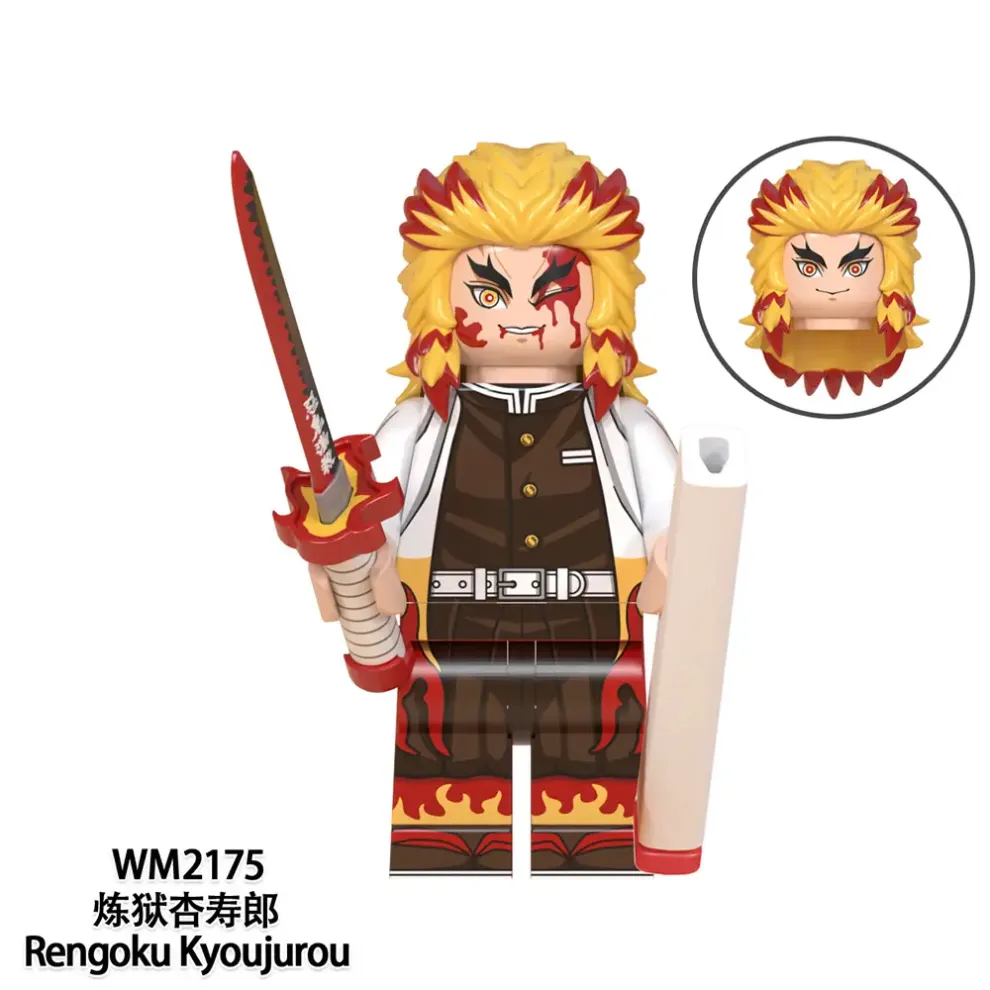 Mini Renguko Kyojuro Rengoku World Minifigures WM2175 Minifigures-Minifigtoys.com