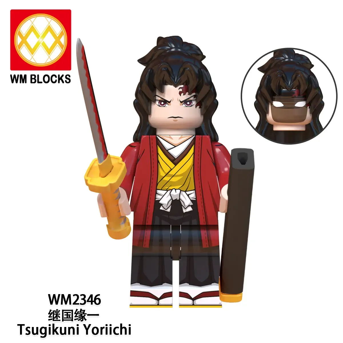 Yoriichi Tsugikuni World Minifigures WM2346 Minifigures-Minifigtoys.com