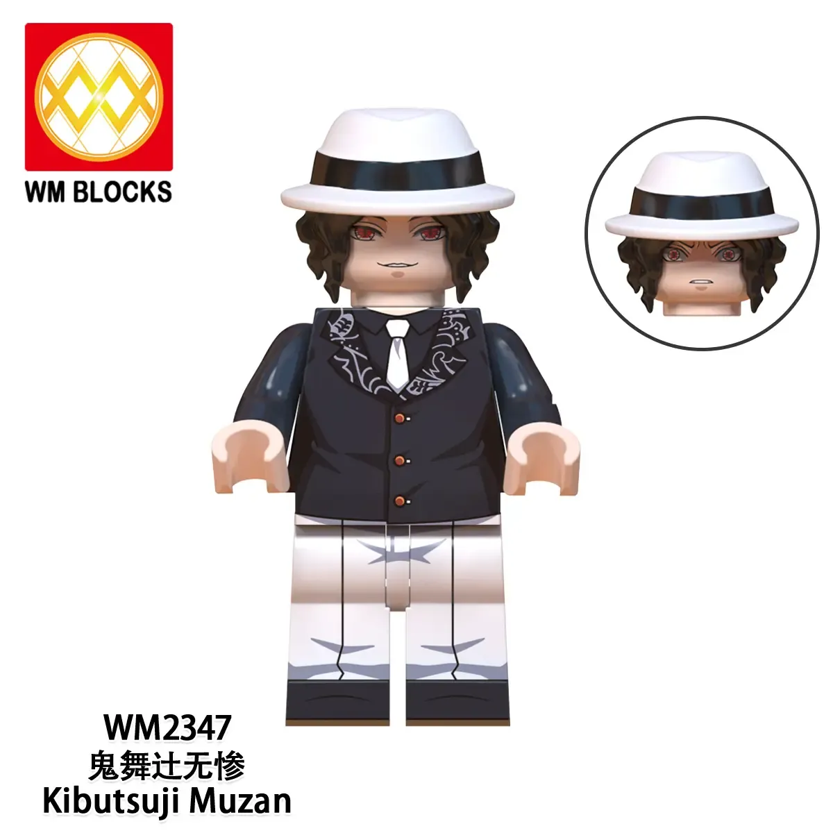 Muzan Kibutsuji World Minifigures WM2347 Minifigures-Minifigtoys.com