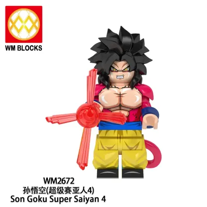 Goku (Super Saiyan 4) World Minifigures WM2672 Minifigures-Minifigtoys.com